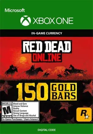 Red Dead Redemption 2 Online 150 Gold Bars — Xbox One, Standard