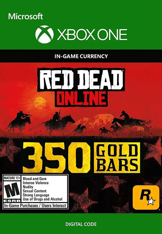 Red Dead Redemption 2 Online 350 Gold Bars — Xbox One, Standard