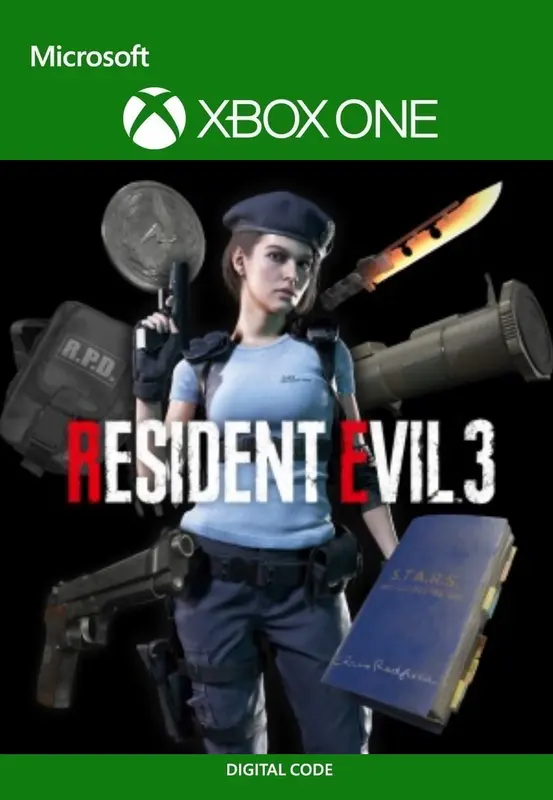 RESIDENT EVIL 3 All In-game Rewards Unlock (DLC) — Xbox Live, Standard