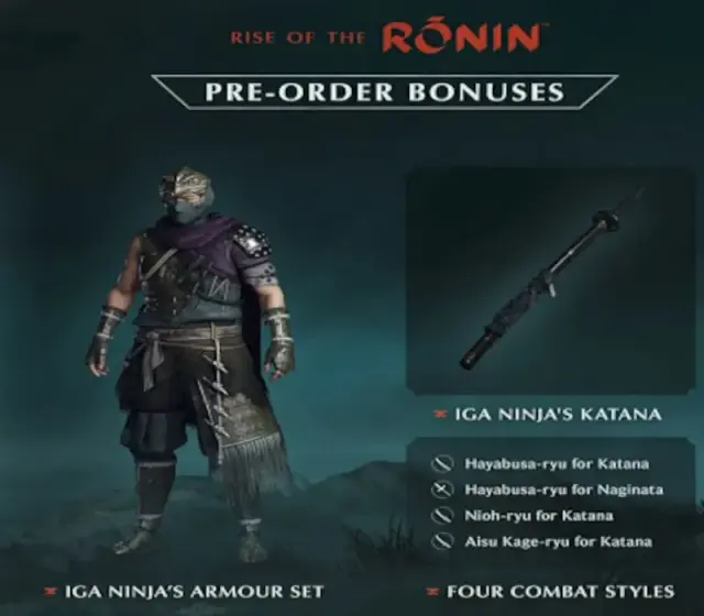 Rise of the Ronin - Bonus DLC — PlayStation 5, Standard