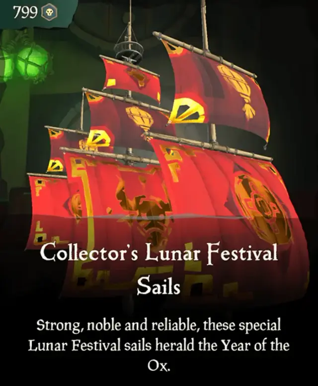 Sea of Thieves - Collector's Lunar Festival Sails DLC — Steam, Collector's