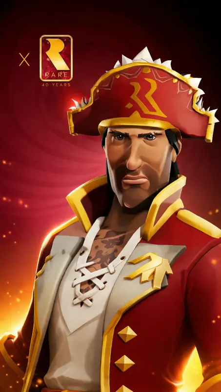 Sea Of Thieves - Exclusive Rare Ruby 40th Anniversary Hat DLC — Xbox One / Xbox Series X|S / PC, Anniversary
