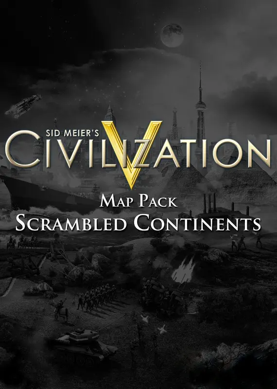 Sid Meier's Civilization V - Map Pack: Scrambled Continents (DLC) — Steam, Standard
