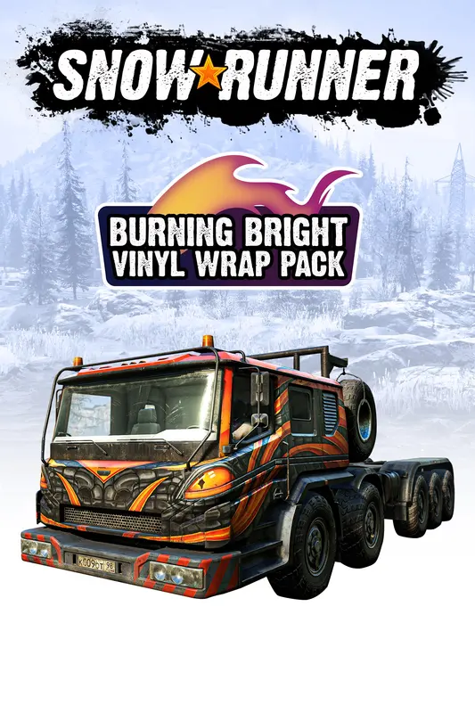 SnowRunner - Burning Bright Vinyl Wrap Pack (DLC) — Xbox Live, Standard
