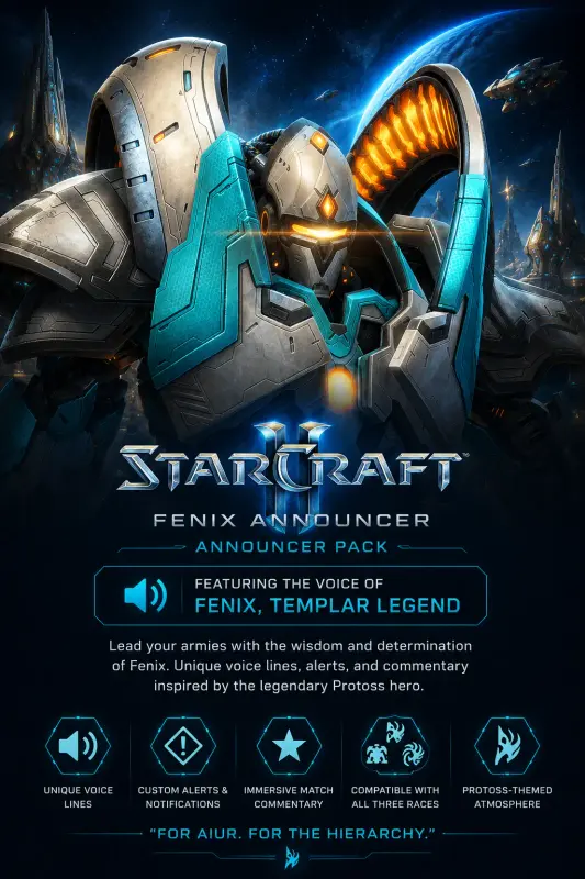 StarCraft II - Announcer Fenix DLC — Battle.net, Standard