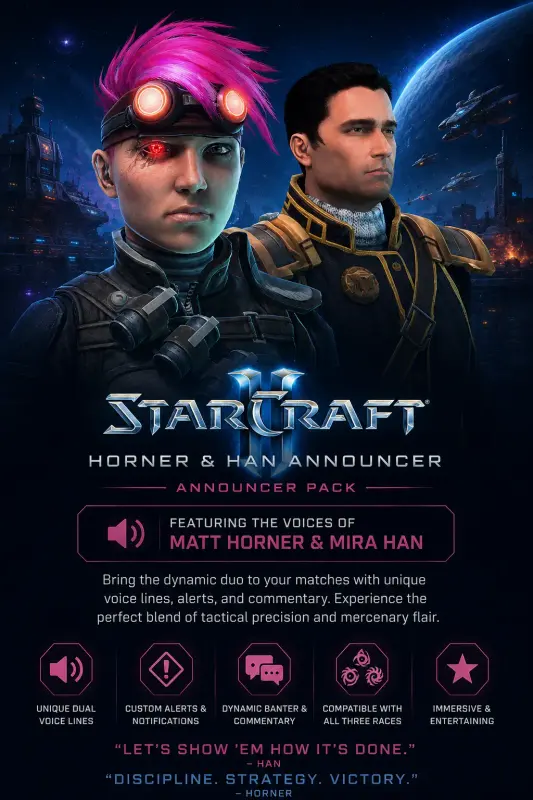 StarCraft II - Announcer Horner and Han DLC — Battle.net, Standard
