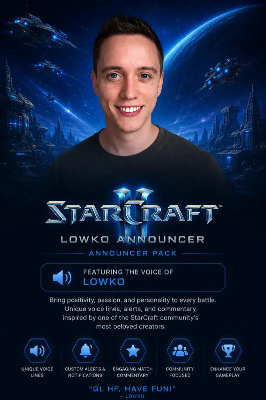 StarCraft II - Announcer Lowko DLC — Battle.net, Standard