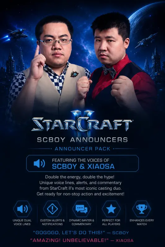 StarCraft II - Announcer SCBoy DLC — Battle.net, Standard