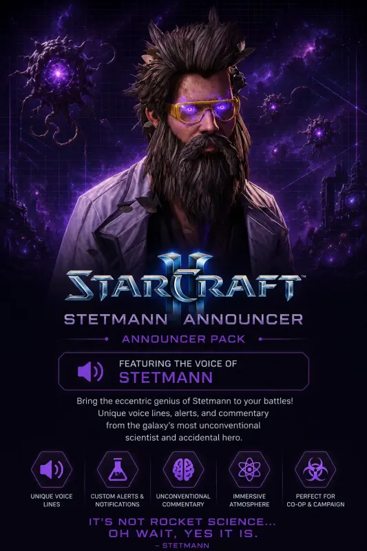 StarCraft II - Announcer Stetmann DLC — Battle.net, Standard