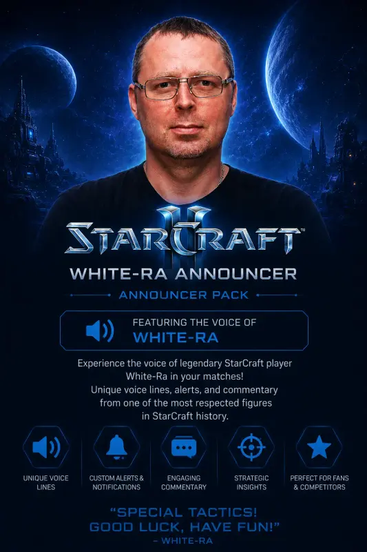 StarCraft II - Announcer White-Ra DLC — Battle.net, Standard