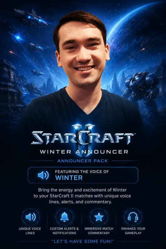 StarCraft II - Announcer Winter DLC — Battle.net, Standard