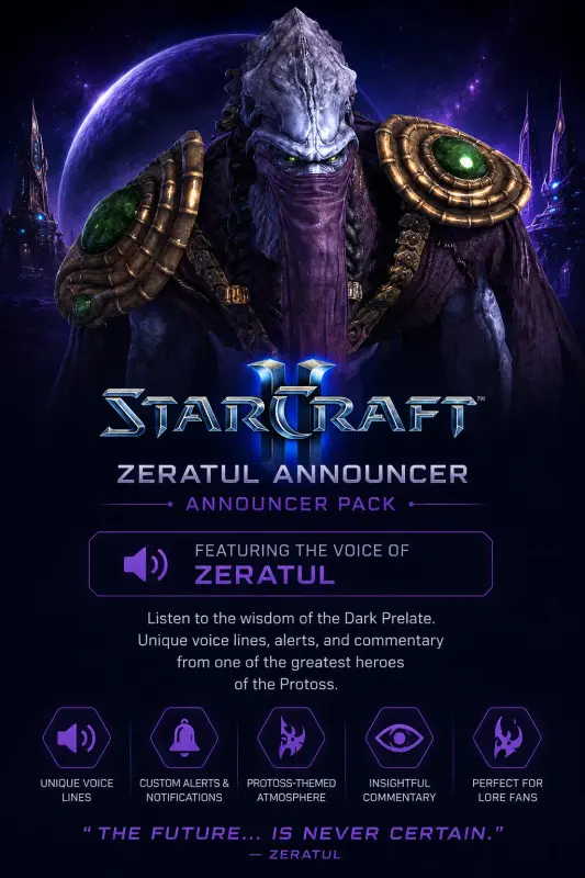 StarCraft II - Announcer Zeratul DLC — Battle.net, Standard