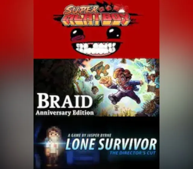 Super Meat Boy+ Lone Survivor+ Braid — Steam, Standard