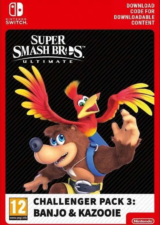 Super Smash Bros. Ultimate - Challenger Pack 3: Banjo & Kazooie (DLC) — Nintendo Switch, Standard
