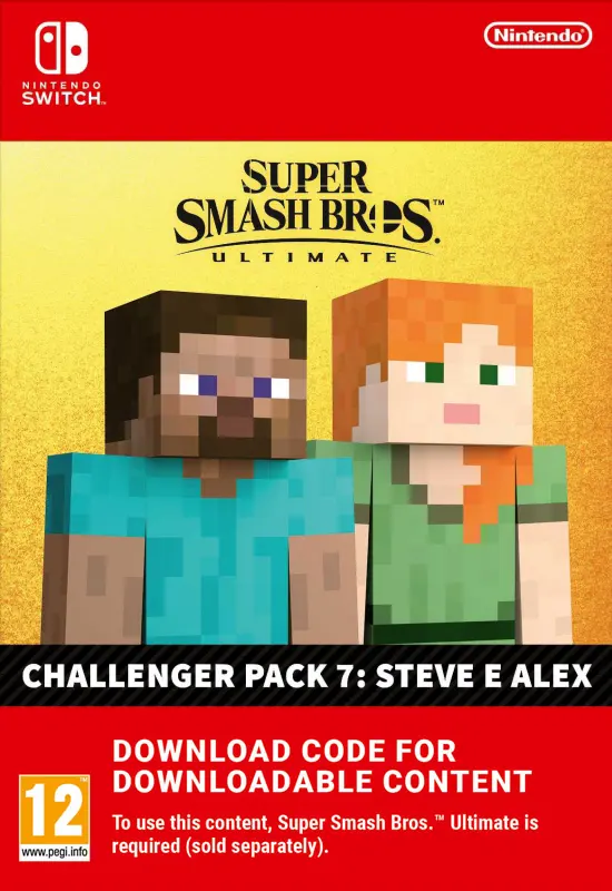 Super Smash Bros. Ultimate - Challenger Pack 7: Steve & Alex (DLC) — Nintendo Switch, Standard