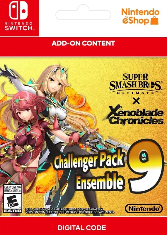 Super Smash Bros. Ultimate - Challenger Pack 9: Pyra/ Mythra (DLC) — Nintendo Switch, Standard
