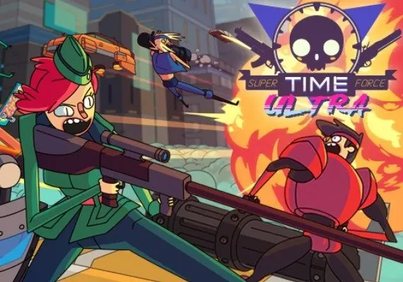 Jaquette de Super Time Force Ultra EN/DE/FR/IT — jeu PC (Steam)