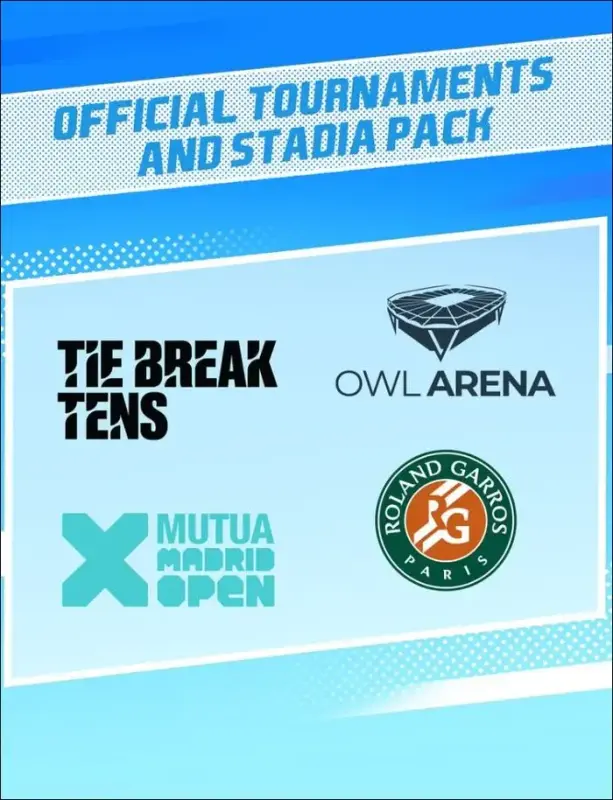 Tennis World Tour 2 Official Tournaments and Stadia Pack DLC — Steam, Standard