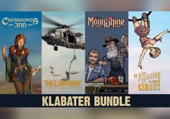 The Amazing American Circus + Moonshine Inc + Heliborne + Crossroads Inn - Klabater Bundle EN — Xbox One / Xbox Series X|S, Standard