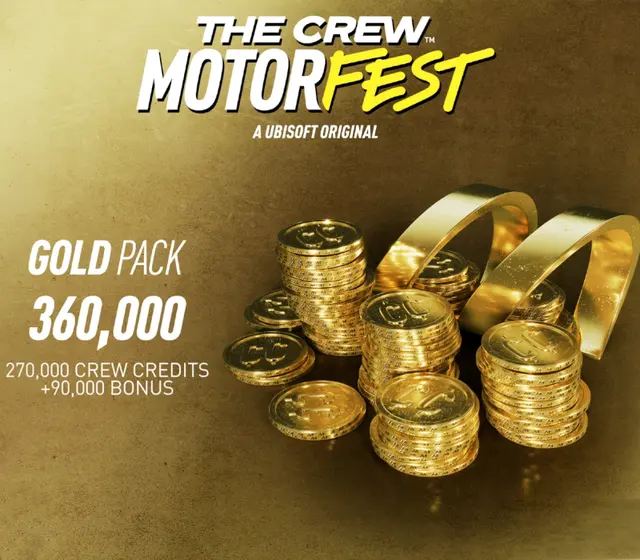 The Crew Motorfest VC Gold Pack - 360,000 Crew Credits DLC — Xbox One, Gold Pack