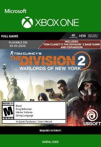 The Division 2 - Warlords of New York Edition — Xbox Live, Standard