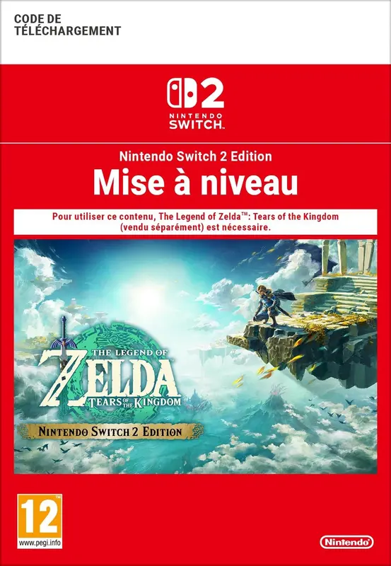 The Legend of Zelda: Tears of the Kingdom Mise à niveau Nintendo Switch 2 Edition — Nintendo Switch 2, Nintendo Switch 2 Edition
