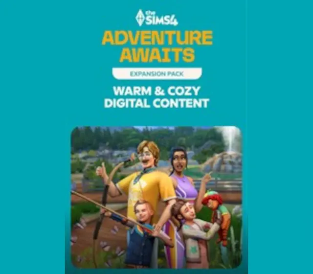 The Sims 4: Adventure Awaits - Warm & Cozy Digital Content Pre-order Bonus DLC — EA app, Standard