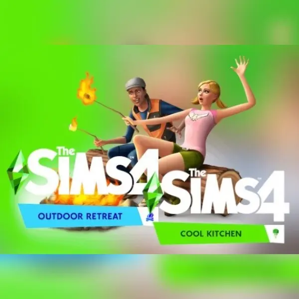 The Sims 4 Bundle Pack: Outdoor Retreat and Cool Kitchen Stuff (DLC) — EA app, Standard