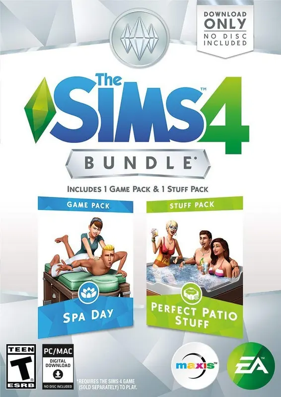 The Sims 4 Bundle Spa Day & Perfect Patio Stuff Expansion Pack (DLC) — EA app, Standard
