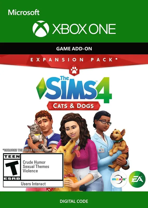 The Sims 4: Cats & Dogs (DLC) — Xbox One, Standard