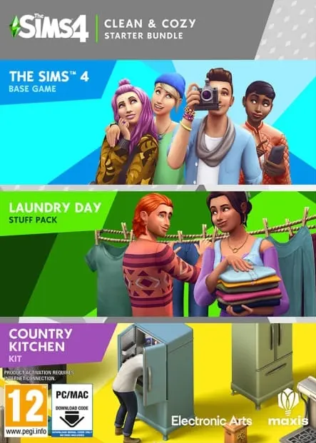 The Sims 4: Clean & Cozy Starter Bundle — EA app, Standard