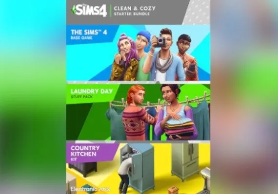 The Sims 4 - Clean & Cozy Starter Bundle EN/DE/FR/IT/PL/PT/ZH/ES — EA app, Standard
