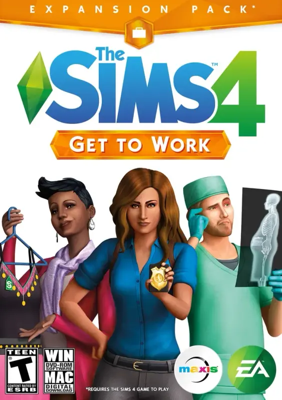 The Sims 4 Get to Work DLC — EA app, Standard