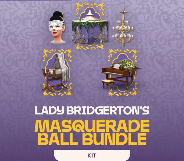 The Sims 4 - Lady Bridgerton’s Masquerade Ball Bundle DLC — Xbox One, Standard