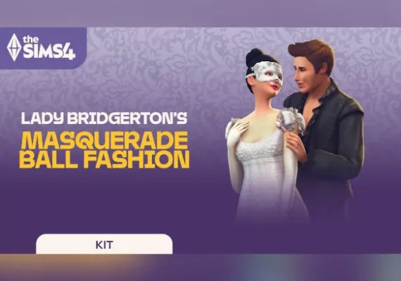 The Sims 4: Lady Bridgerton’s Masquerade Ball Fashion Kit DLC — EA app, Standard
