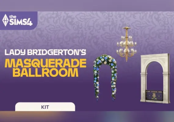 The Sims 4: Lady Bridgerton’s Masquerade Ballroom Kit DLC — EA app, Standard