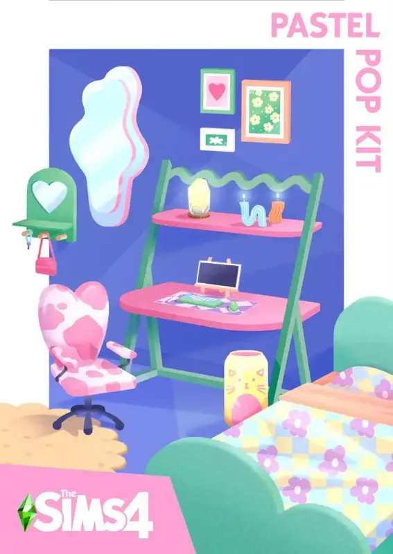 The Sims 4 Pastel Pop Kit DLC — EA app, Standard