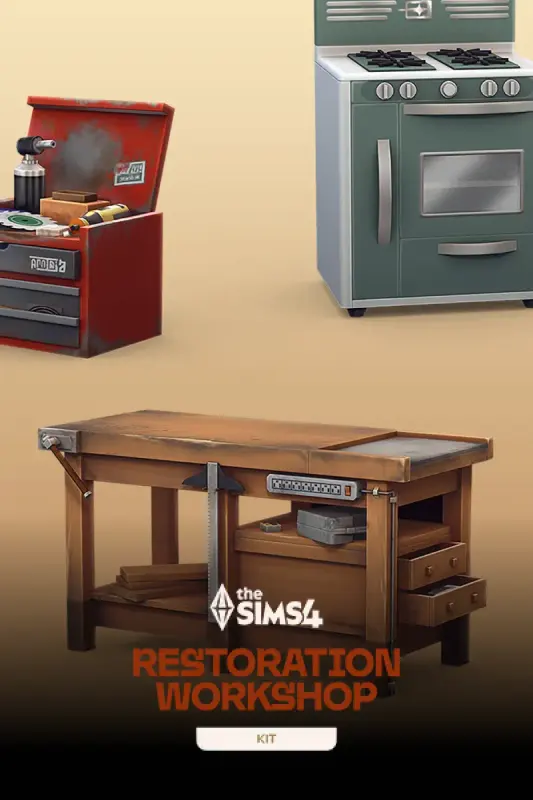 The Sims 4 Restoration Workshop Kit DLC — EA app, Standard