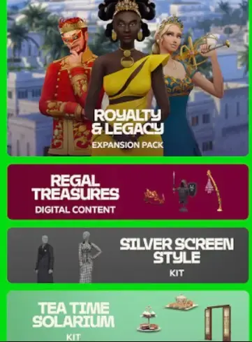 The Sims 4 Royalty and Legacy Grand Bundle DLC — EA app, Royal