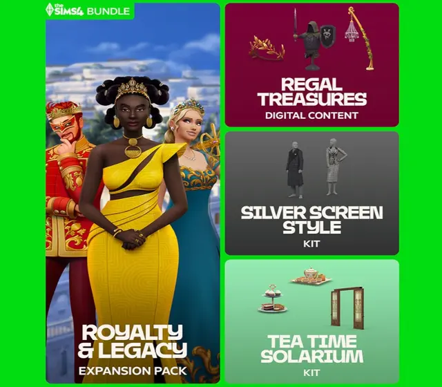 The Sims 4 - Royalty & Legacy Grand Bundle DLC — Xbox One, Royal