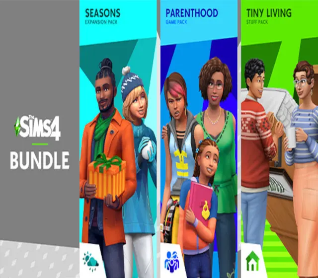 The Sims 4 - Seasons + Parenthood + Tiny Living Stuff DLC Bundle — EA app, Standard
