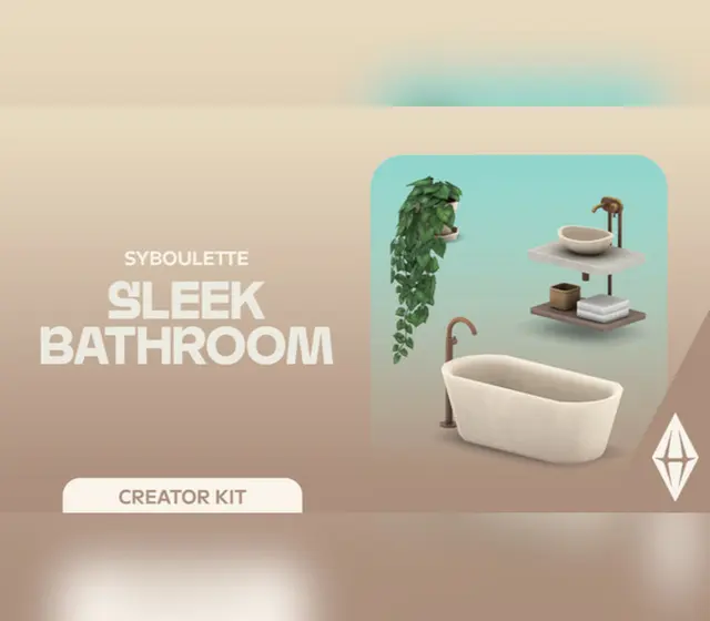 The Sims 4 - Sleek Bathroom Kit DLC — EA app, Standard
