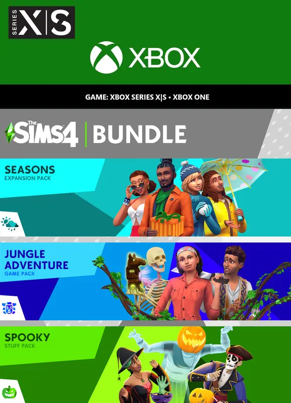The Sims - Seasons, Jungle Adventure, Spooky Stuff (DLC) — Xbox Live, Standard