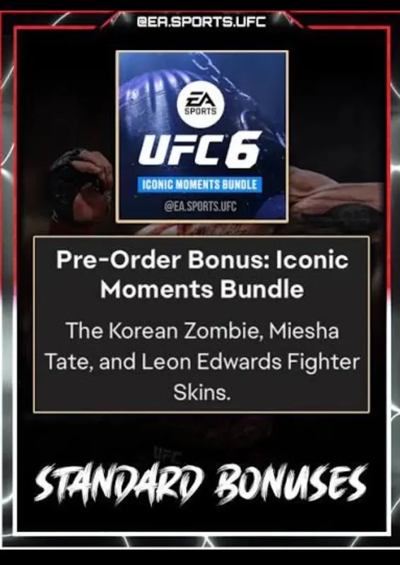 UFC® 6 Pre-Order Bonus (DLC) — Xbox Series X|S, Standard