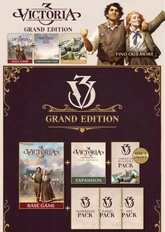 Victoria 3 Grand Edition — Steam, Standard