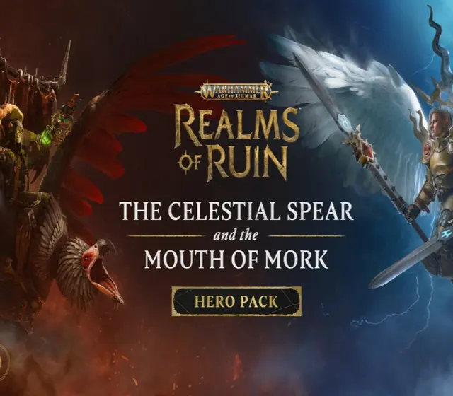 Warhammer Age of Sigmar: Realms of Ruin - The Celestial Spear and The Mouth of Mork Hero Pack Bundle — PlayStation 5, Standard
