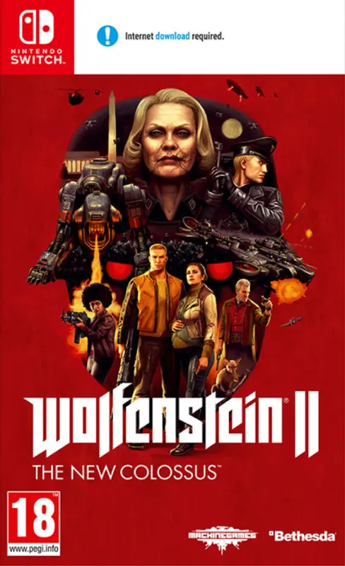 Wolfenstein 2 The New Colossus (cut) (Germany version) — Nintendo Switch, Standard