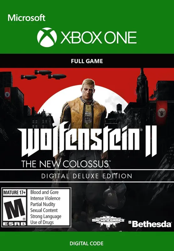 Wolfenstein II: The New Colossus Digital Deluxe Edition — Xbox One, Digital Deluxe Edition