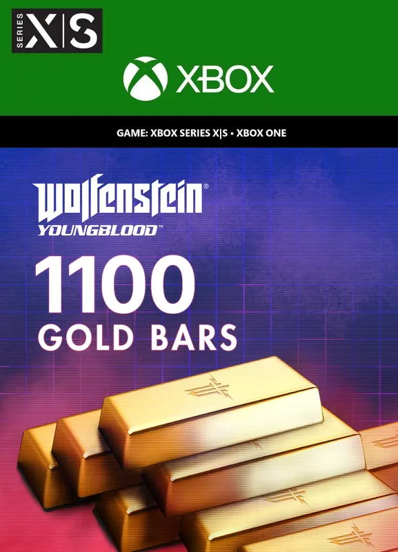 Wolfenstein: Youngblood - 1100 Gold Bars — Xbox Live, Standard