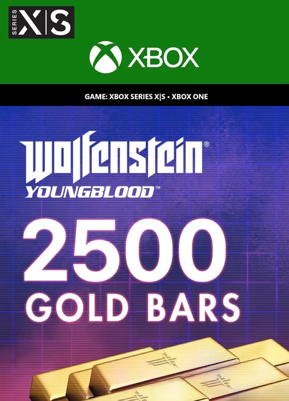 Wolfenstein: Youngblood - 2500 Gold Bars — Xbox Live, Standard